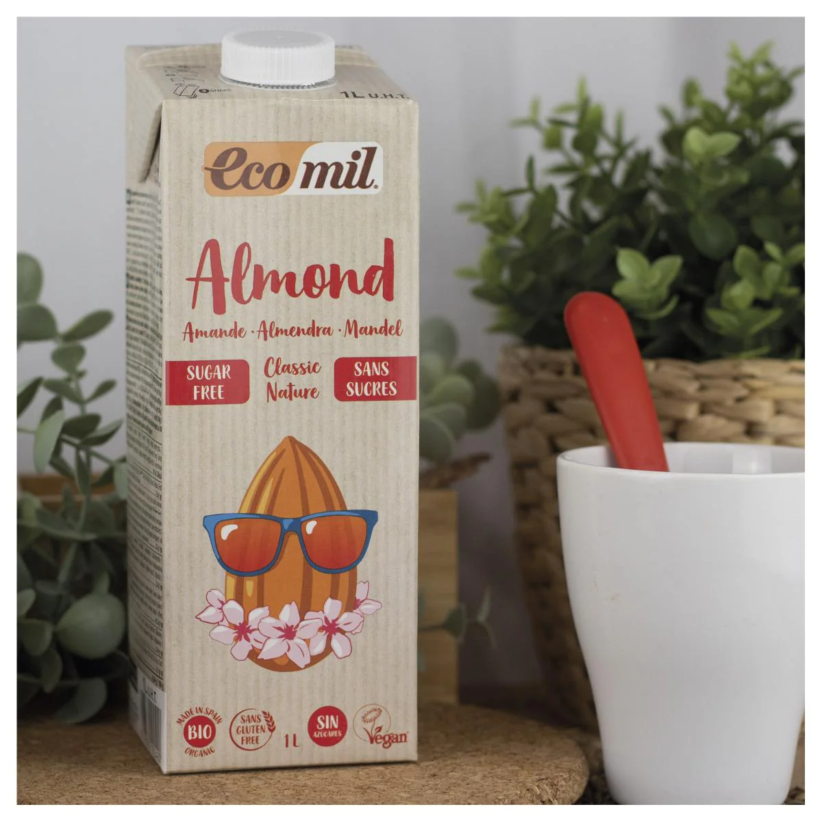 Bebida almendra classic 1l ecológica, Ecomil - Imagen 2
