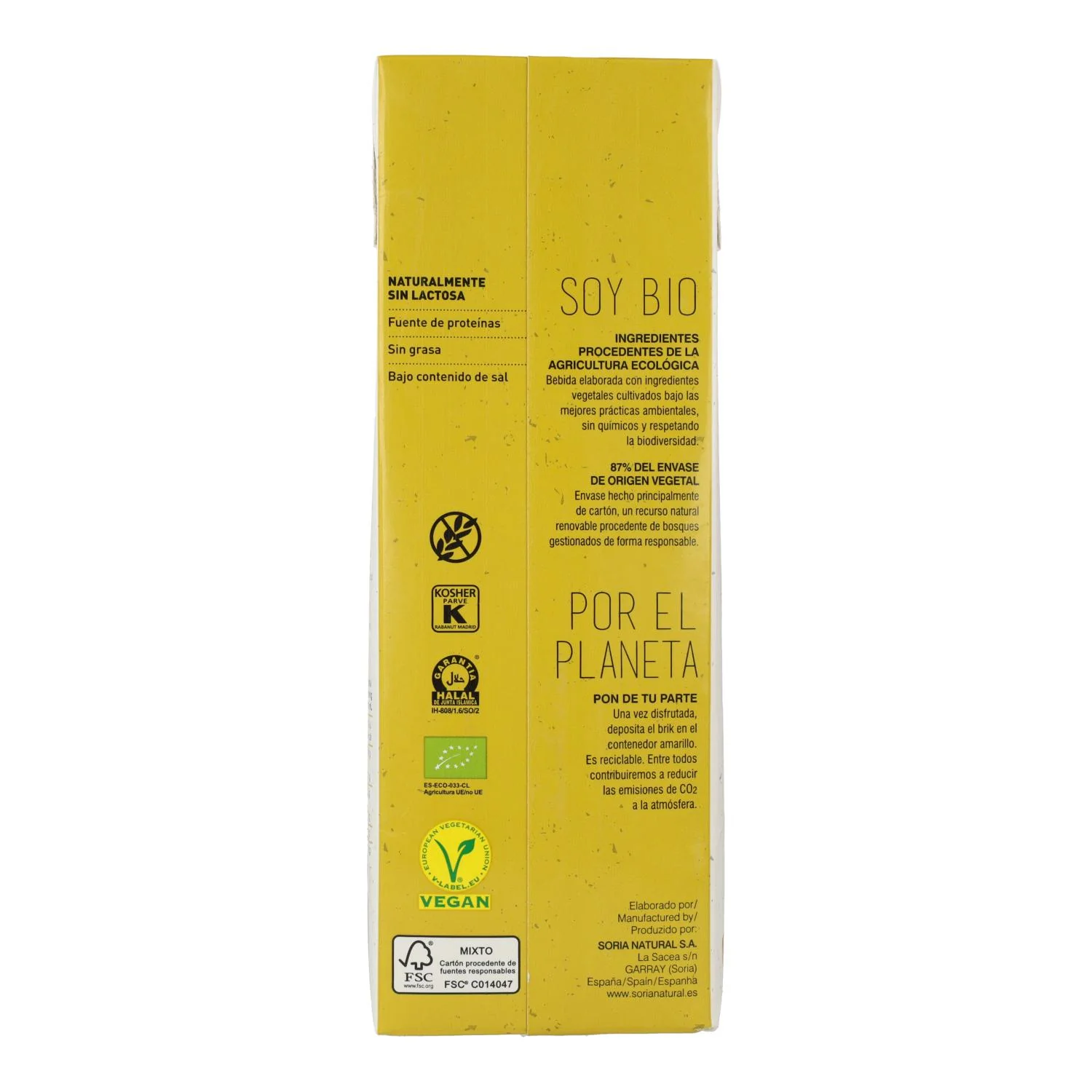 Bebida avena calcium ecológica 1l, Monsoy - Imagen 3