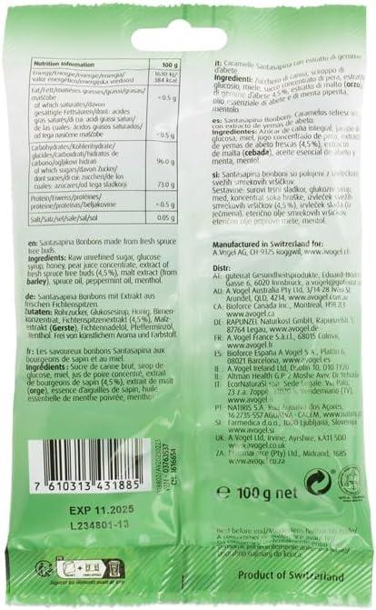 Caramelos de santasapina 100gr, A.Vogel - Imagen 2
