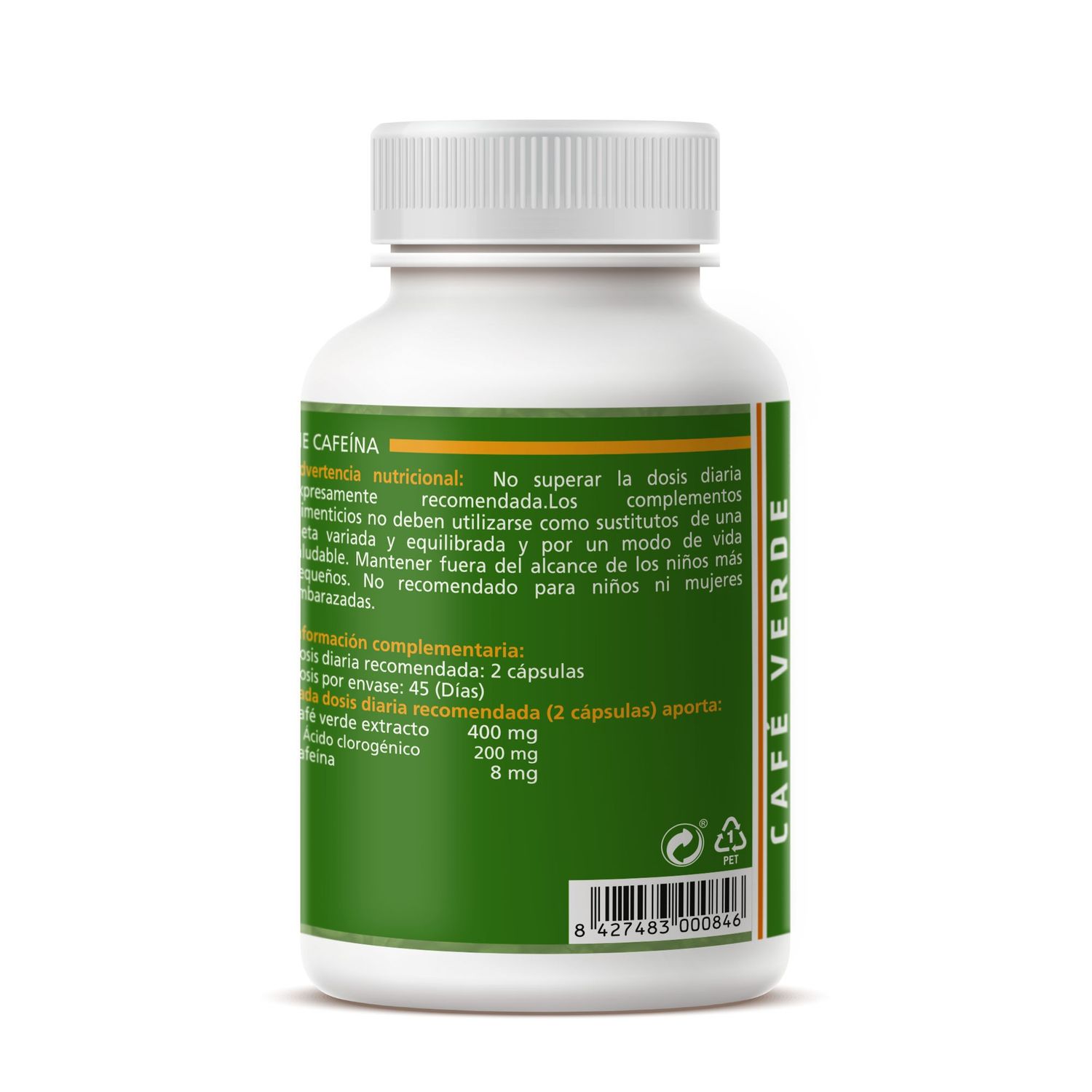 Café Verde Sotya 45% Ácido Clorogénico | Quemagrasas Natural y Control del Apetito - Imagen 2