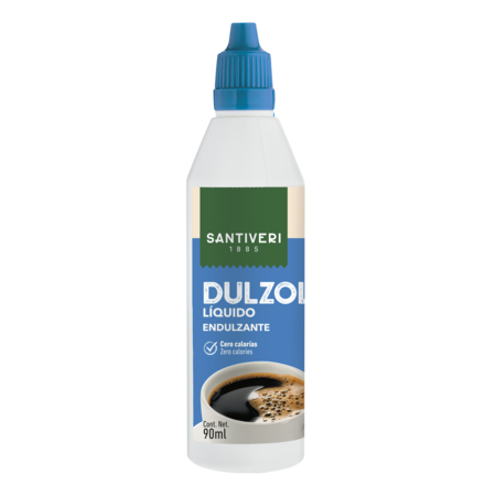 Edulcorante Líquido Dulzol Santiveri - 90ml | Sin Calorías | Ideal para Bebidas y Postres