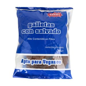 Galletas con Salvado 300g - Sanavi | Ricas en Fibra | Sin Azúcar, Apto para Diabéticos y Veganos