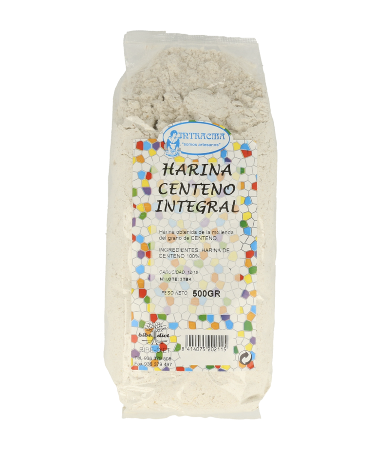 Harina Integral de Centeno Ecológica 500g - Intracma | Rica en Fibra, 100% Natural y de Origen Ecológico