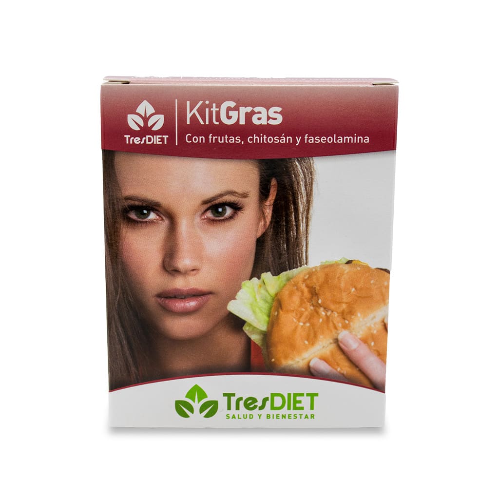 KitGRAS Tresdiet 30 Cápsulas | Captador Natural de Grasas y Carbohidratos | Reduce Calorías y Mejora la Digestión