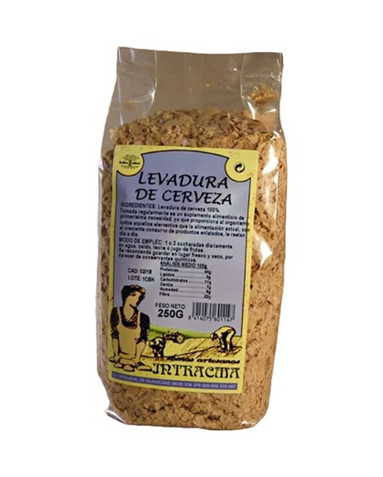 Levadura de cerveza 250gr, Intracma