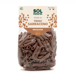Macarrones de Trigo Sarraceno Ecológicos 250g - Sol Natural | Sin Gluten, Veganos y Nutritivos