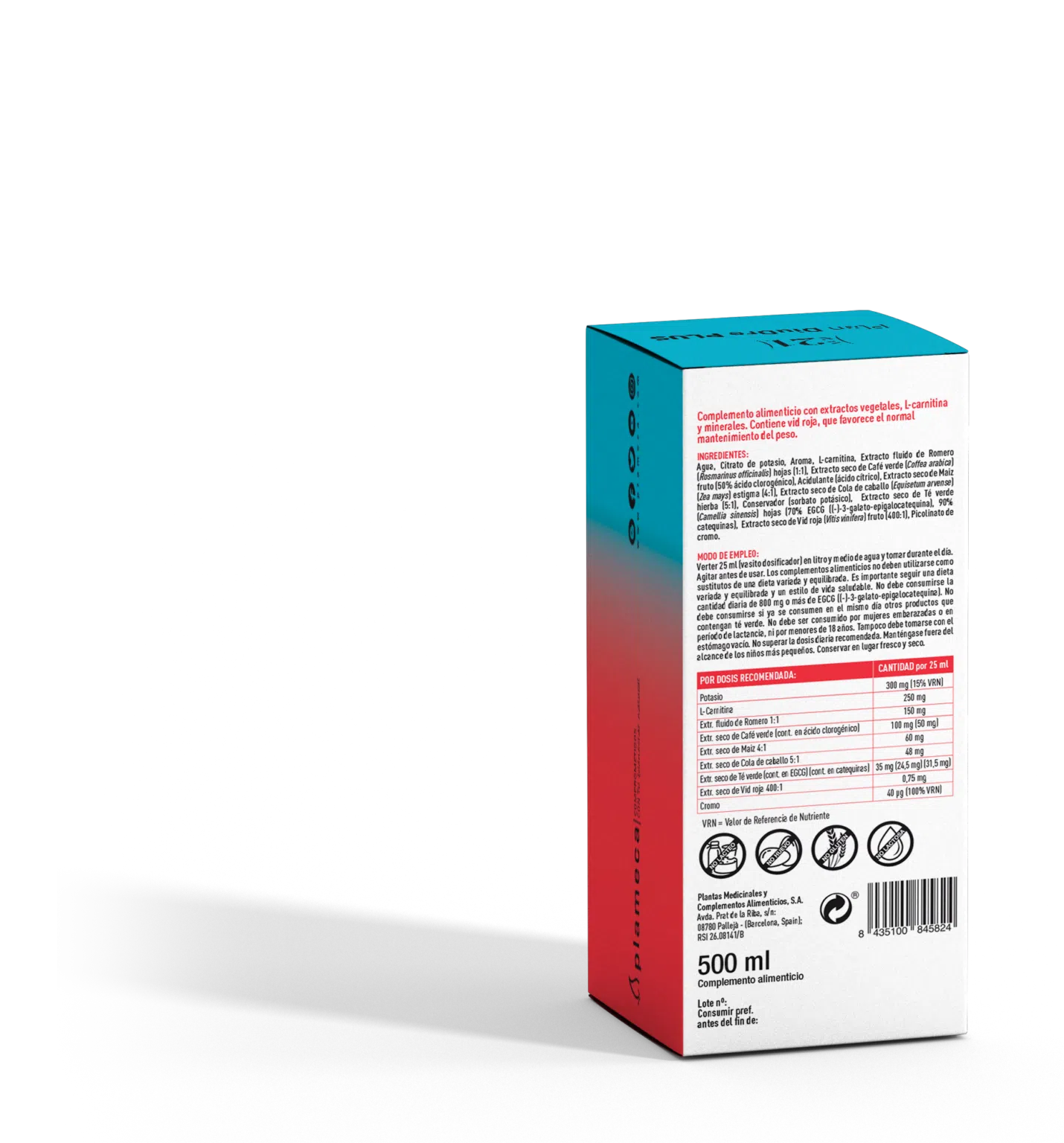 Plan Diudre Plus Plameca | Drenaje Profundo y Quema de Grasas Líquida | Detox Natural y Metabolismo Activo - Imagen 2