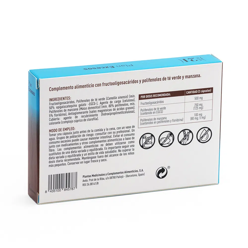 Plan Excesos Plameca | Escudo Antigrasas y Azúcares | Control de Excesos y Apoyo Digestivo - Imagen 2