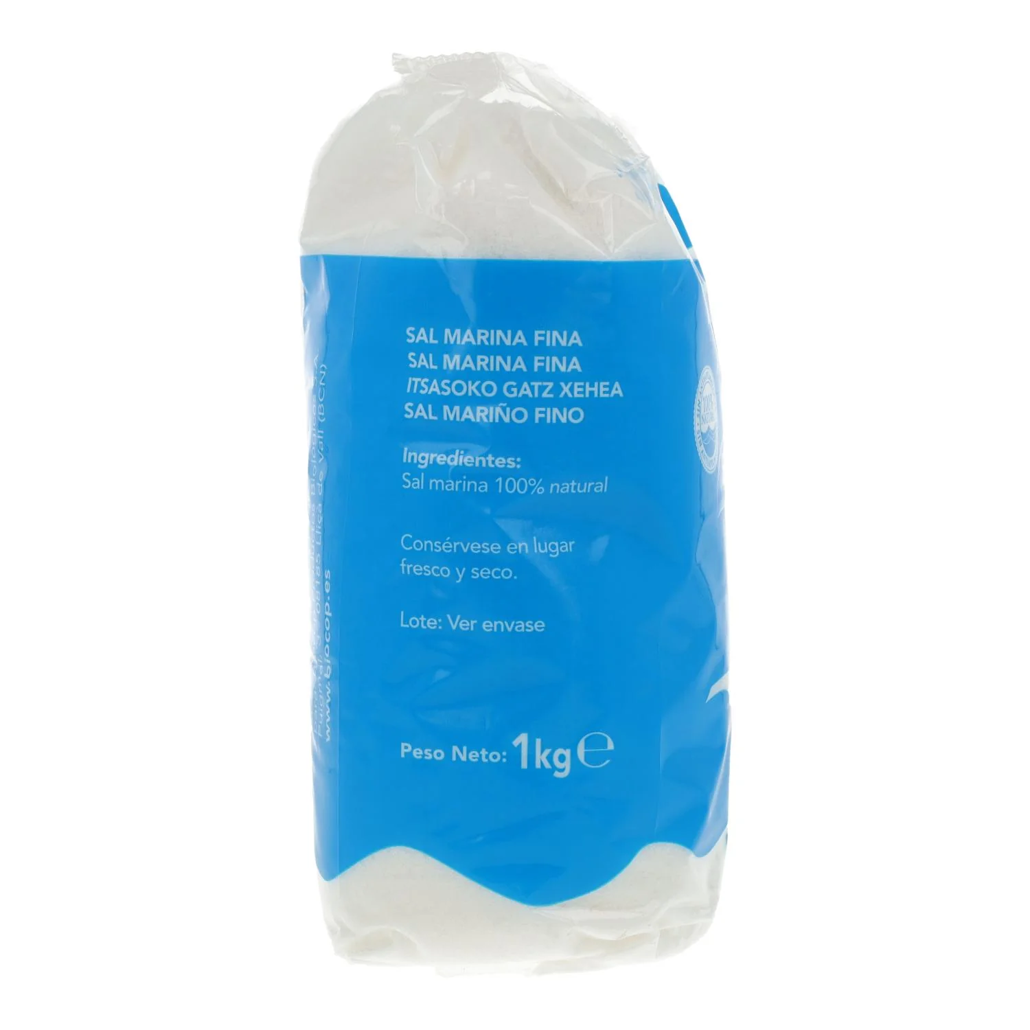 Sal Marina Atlántica Fina Biocop - 1kg | Del Parque Natural de Cádiz | 100% Natural Sin Antiapelmazantes - Imagen 2