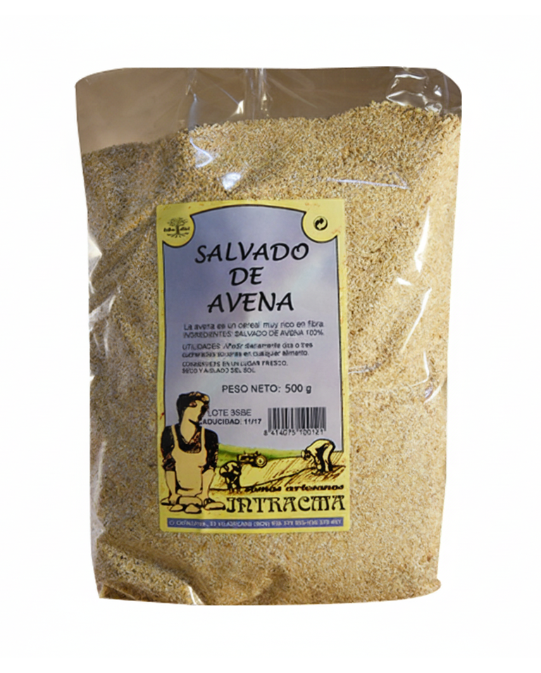 Salvado de avena 500gr, Intracma