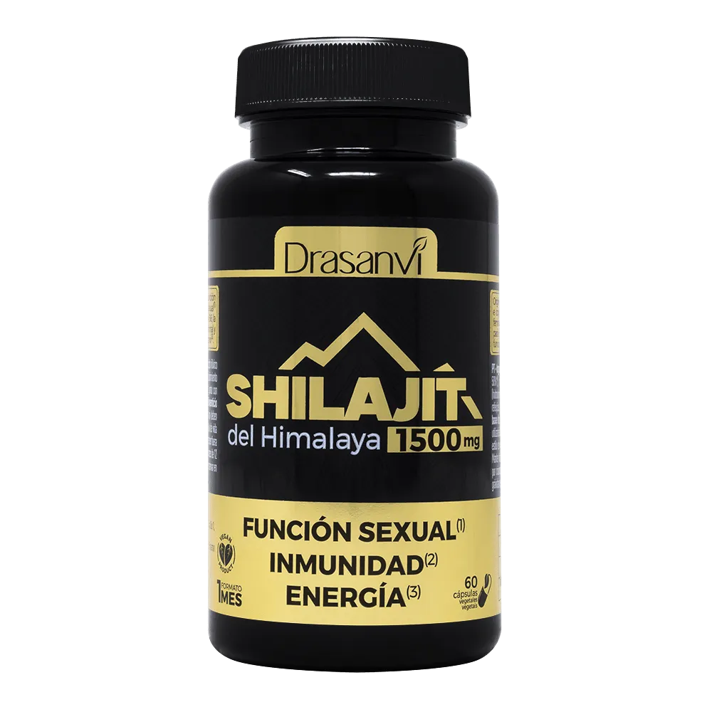 Shilajit del Himalaya 1500mg 60 Cápsulas Drasanvi