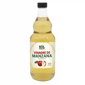 Vinagre de Manzana Ecológico Sol Natural - 750 ml | Con la Madre del Vinagre | Digestión y Depuración