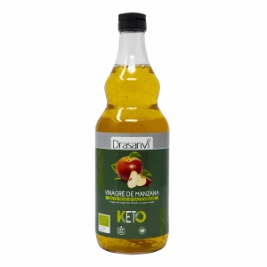 Vinagre de Manzana Ecológico KETO Drasanvi - 750 ml | Con la Madre | Sin Filtrar ni Pasteurizar | Para Dietas Cetogénicas