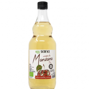 Vinagre de Manzana Ecológico Ecosana - 750 ml | Con la Madre | Sin Filtrar | Probiótico Natural