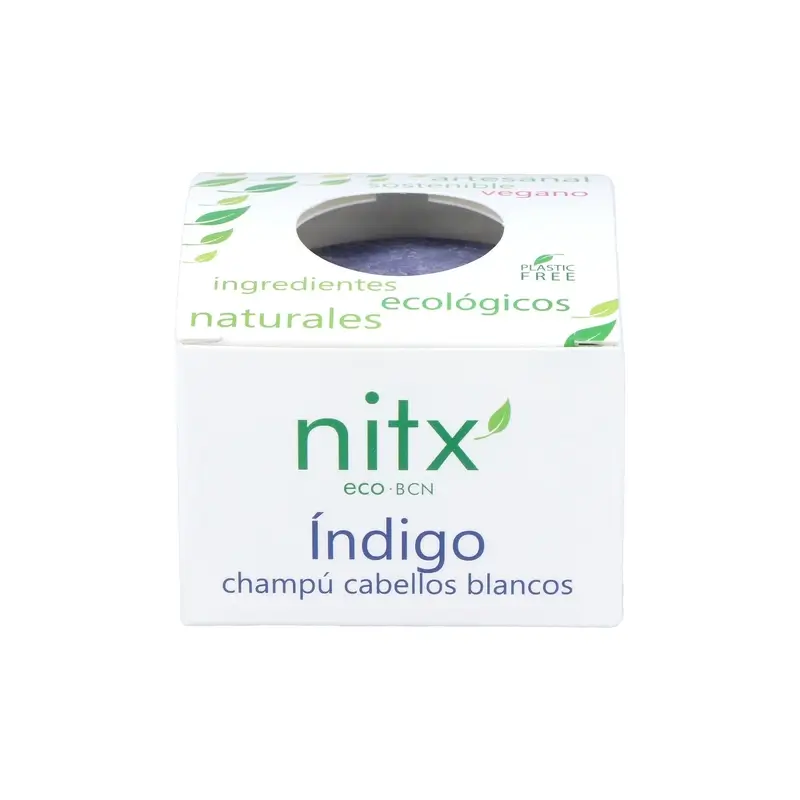 Champú sólido eco Índigo Cabellos blancos Nitx